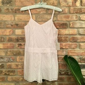 🆕 1. STATE White Cotton Eyelet Romper